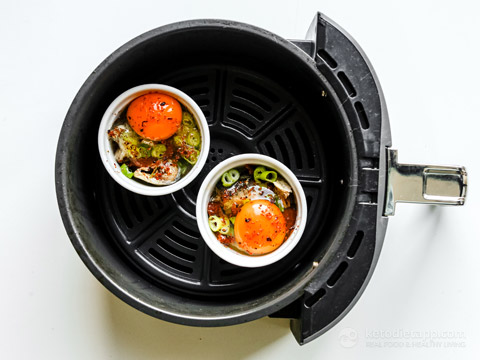 Air Fryer Sardine Egg Cups (low-carb, keto, dairy-free) Air Fryer Sardine Egg Cups