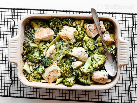 Low-Carb Chicken Blue Cheese Casserole (gluten-free, keto) Low-Carb Chicken Blue Cheese Casserole
