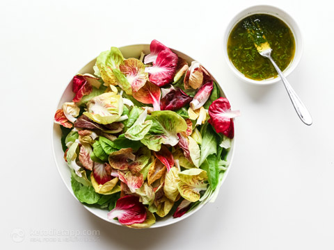 Crunchy Lemon & Herb Lettuce Salad (low-carb, keto, grain-free) Crunchy Lemon & Herb Lettuce Salad