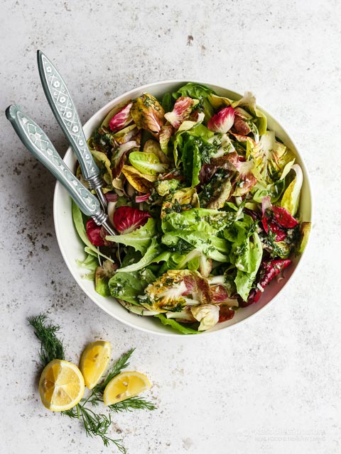 Crunchy Lemon & Herb Lettuce Salad (low-carb, keto, grain-free) Crunchy Lemon & Herb Lettuce Salad