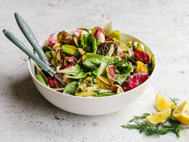 Crunchy Lemon & Herb Lettuce Salad