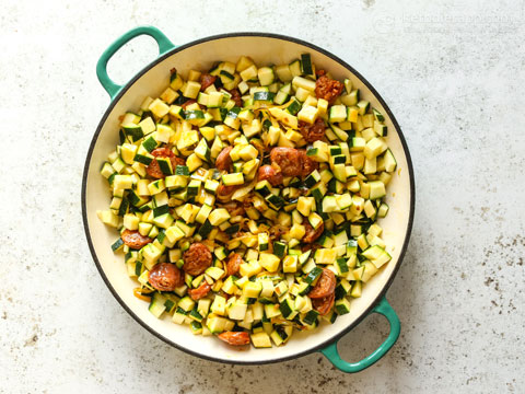 Deviled Zucchini Breakfast Hash (low-carb, paleo) Deviled Zucchini & Egg Hash