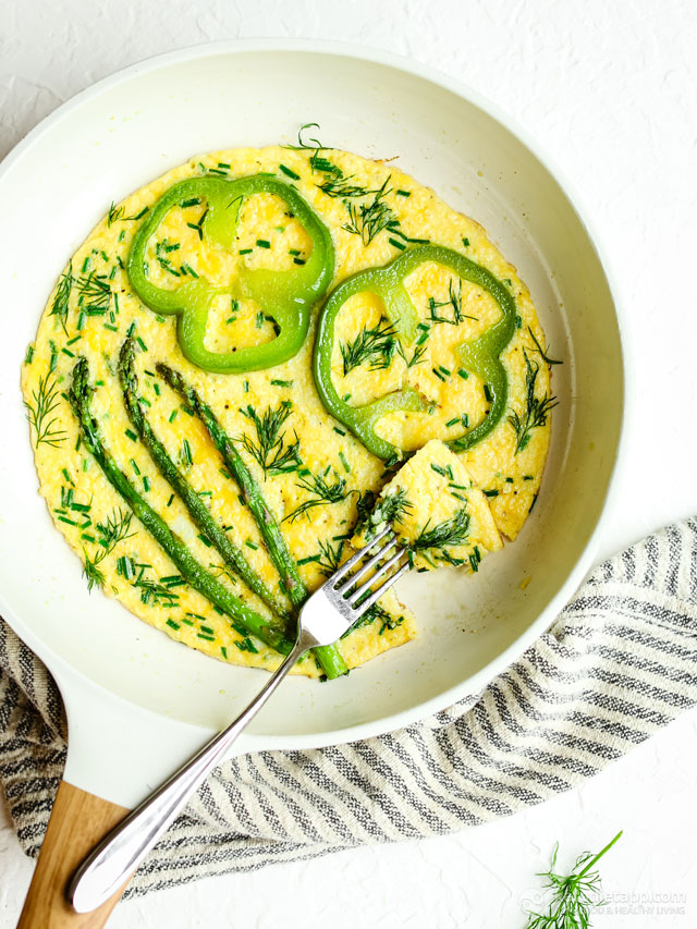 Green Spring Cheese Omelet