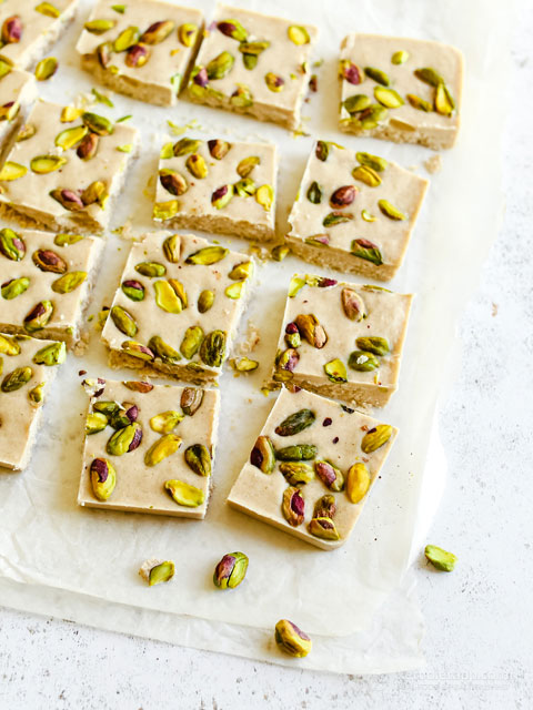 High-Protein Keto Pistachio Halva (low-carb, sugar-free, paleo) High-Protein Keto Pistachio Halva