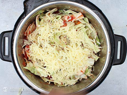 Instant Pot Cabbage Sausage Soup (low-carb, keto, primal) Instant Pot Cabbage Sausage Soup