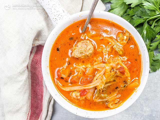 Instant Pot Cabbage Sausage Soup