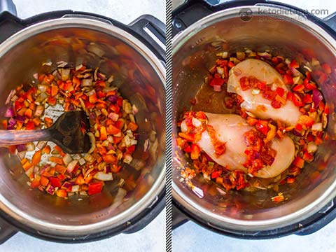 Instant Pot Mexican Chicken Fajita Soup