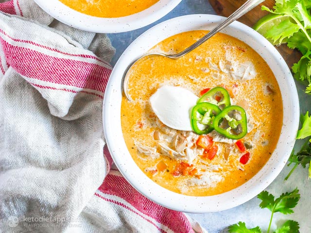 Instant Pot Mexican Chicken Fajita Soup