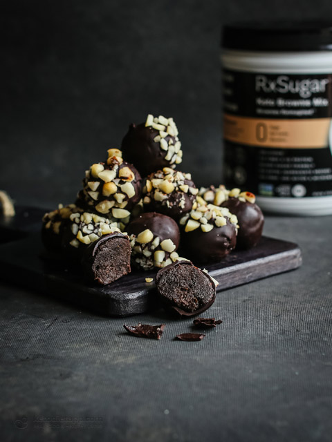 Keto Chocolate Brownie Truffles (low-carb, sugar-free, gluten-free) Keto Chocolate Brownie Truffles