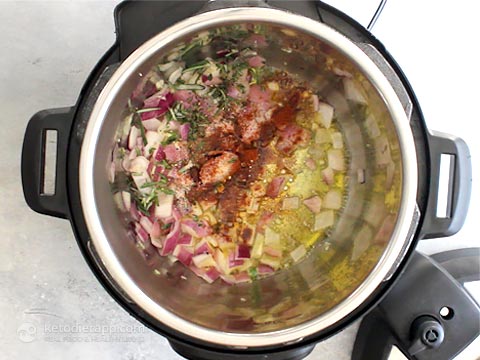 Keto Instant Pot Red Wine Pork Stew (low-carb, paleo, grain-free) Keto Instant Pot Red Wine Pork Stew