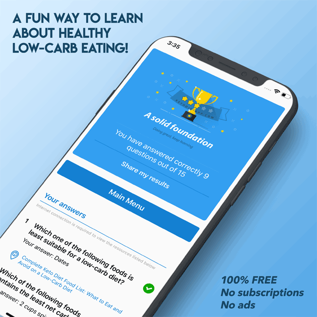 Announcing the New Free KetoDiet Quiz App!