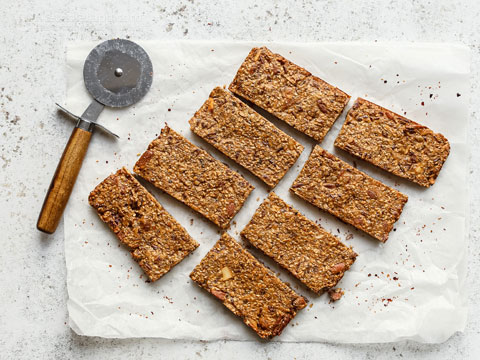 Low-Carb Savory Chile & Lime Granola Bars