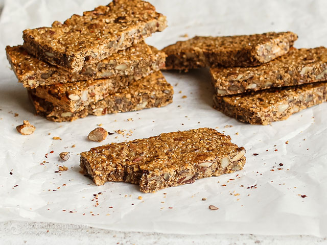 Low-Carb Savory Chile & Lime Granola Bars