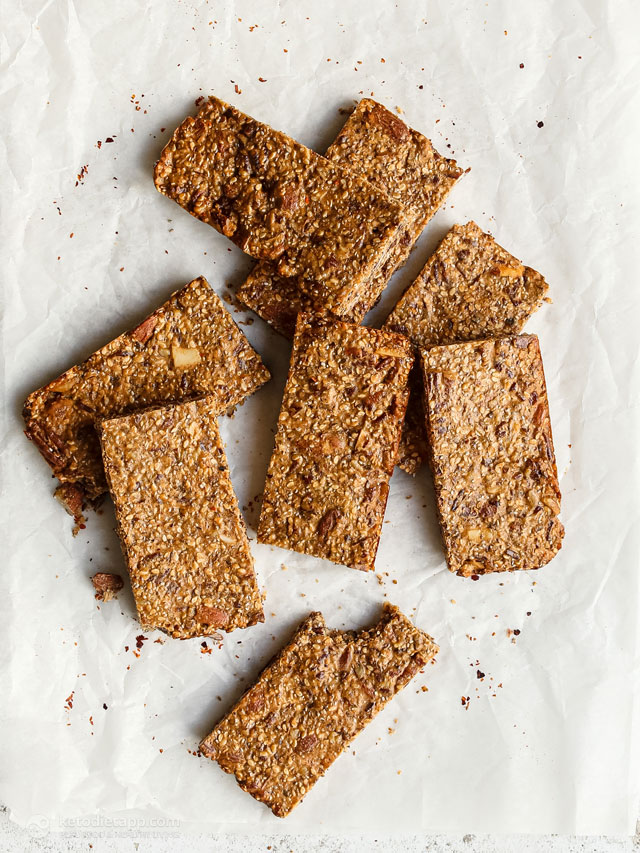Low-Carb Savory Chile & Lime Granola Bars