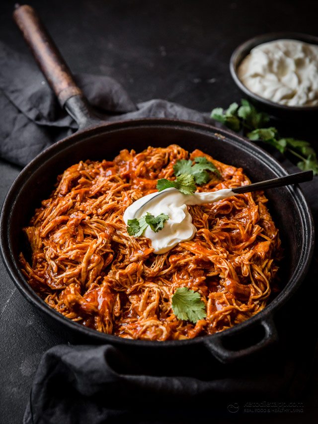 Low-Carb Sweet & Smoky Pulled Chicken