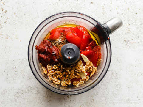 Muhammara - How to Make Roasted Red Pepper Dip (low-carb, keto, vegan) Muhammara - How to Make Roasted Red Pepper Dip