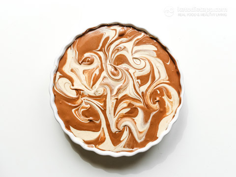 No Bake Keto Peanut Butter & Chocolate Cheesecake (low-carb, sugar-free) No Bake Keto Peanut Butter & Chocolate Cheesecake