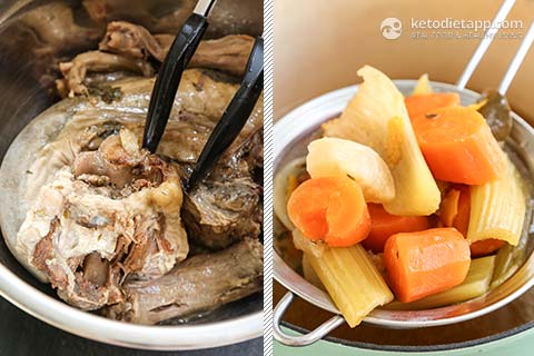 Oxtail & Tongue Stew with Rich Red Wine Sauce (low-carb, keto, paleo) Oxtail & Tongue Stew with Rich Red Wine Sauce