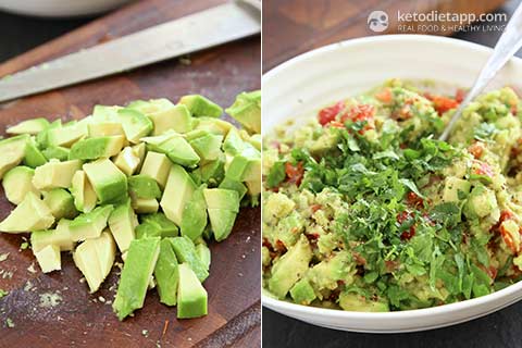 Quick & Easy Guacamole (low-carb, keto, paleo, vegan, vegetarian) Quick & Easy Chunky Guacamole