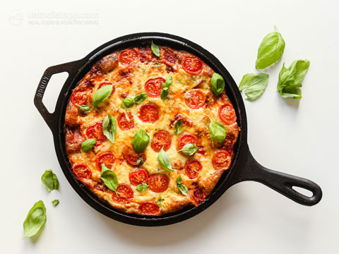 Sausage Pizza Frittata (low-carb, keto, primal) Sausage Pizza Frittata
