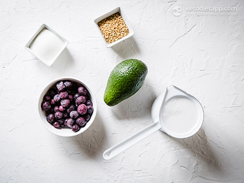 Keto Blueberry Breakfast Smoothie