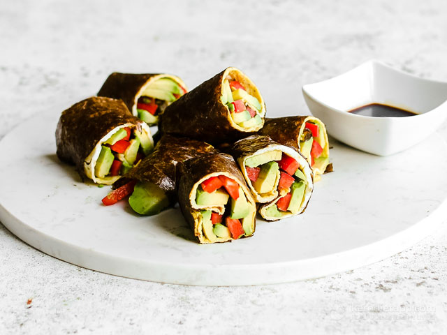 Quick Veggie Nori Wraps