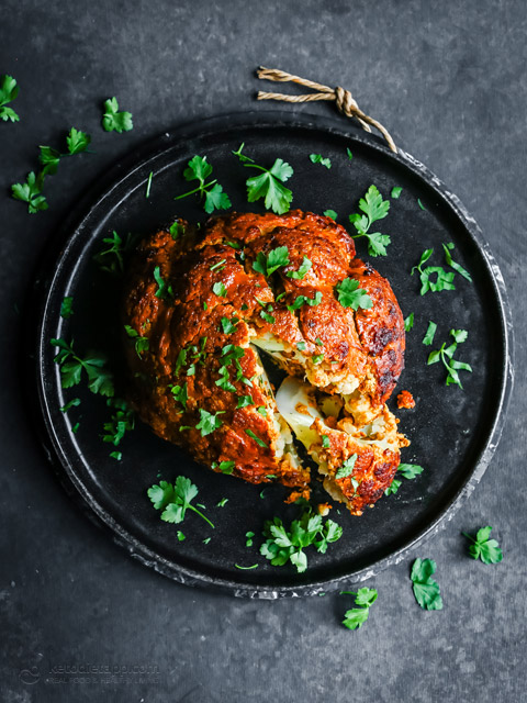 Whole Baked Masala Cauliflower Whole Baked Masala Cauliflower